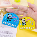Mini pocket piano kids electronic keyboard - playable, light-up, creative, high-value keychain charm toy