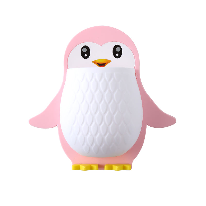 Creative penguin toothbrush holder makeup organizer dorm bathroom toothpaste bedside phone wall mount storage