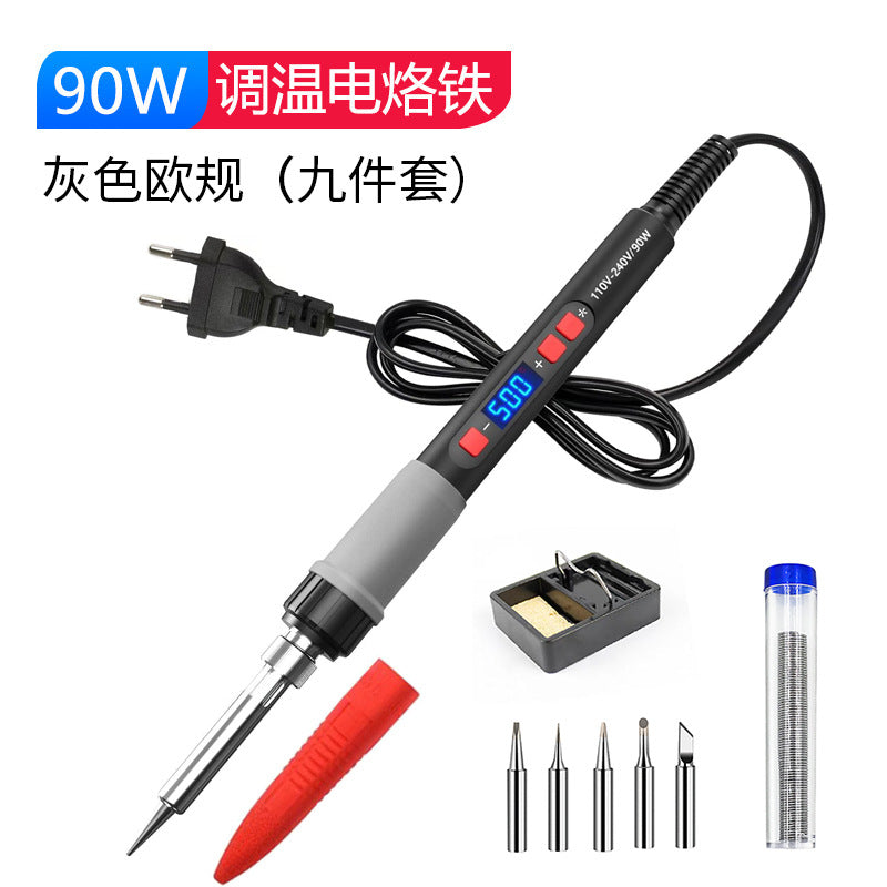 90W electric soldering iron household small repair welding solder gun chrome iron professional grade electric soldering pen soldering lorie artifact