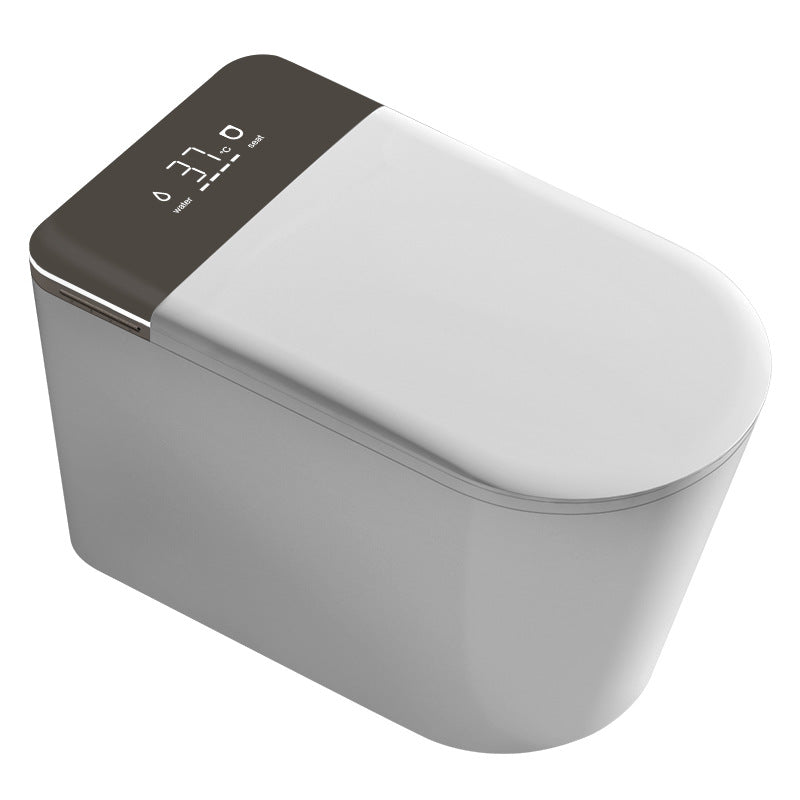 Smart toilet integrated automatic flip instant heating without water pressure limit large seat ring foam toilet