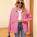 e-commerce   new versatile slimming retro classic loose denim casual jacket top for women
