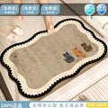 Diatom mud bathroom floor mat door absorbent quick-drying for home bathroom toilet foot mat medieval style wash basin non-slip