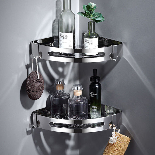 Toilet rack Bathroom toilet wall hanging No punching tripod Bathroom washstand Wall supplies storage