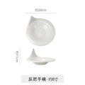 Minimalist high-end irregular ceramic dinnerware - unique solid color dessert plates for restaurants, hotels, and catering - pastry plates