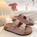 New arrivalclassy retro birkenstock slippers women's summer outwearsummerfashion sandals thick sole beach sandals