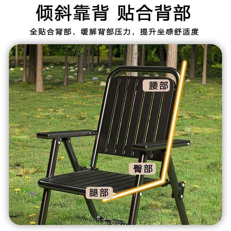 New arrival outdoor armchair courtyard office chair balcony chess and card casual back chair foldable outdoor casual living room