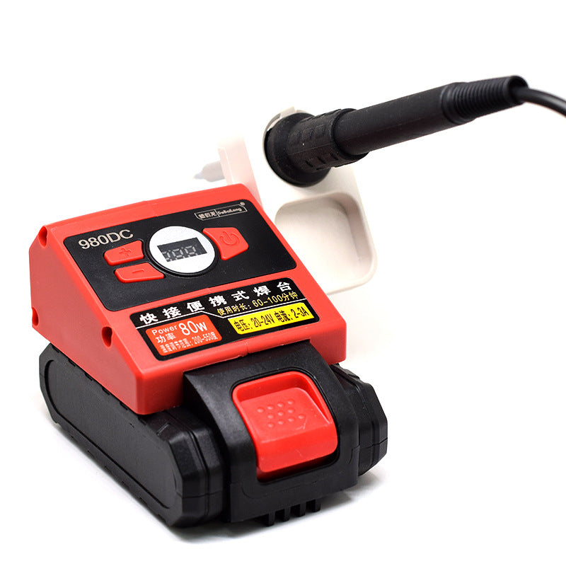 12V lithium battery welding table electric Loco iron intelligent fast heating 936 welding table mobile portable outdoor maintenance