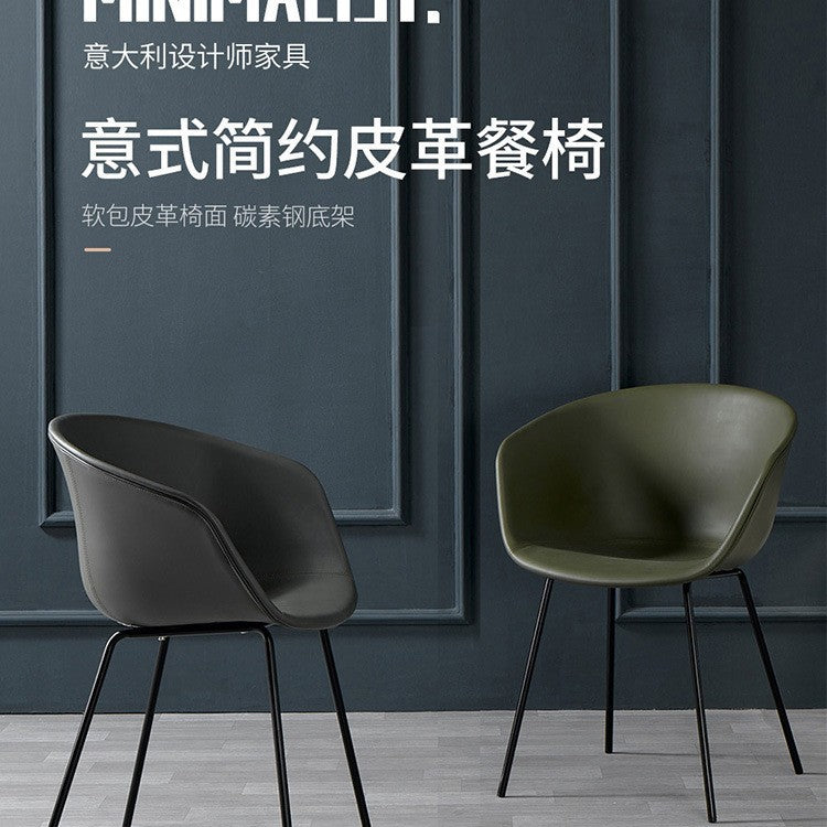 Scandinaviancasual dining chair italian restaurant for home backrest stool modern casualcasualinspopular makeup desk chair