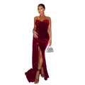 C6712 cross-border   fashion women's sexy sequin patchwork wrap dress