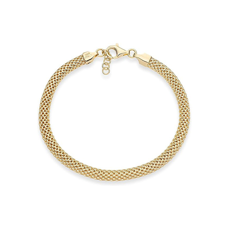 European and american fashionable high-end minimalist women's mesh chain elegant ladies bracelet new niche mesh style bracelet