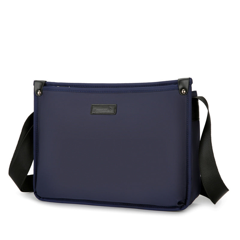 New men's fashion trend casual waterproof bag large capacity high value business trip shoulder bag messenger bag