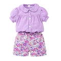 Kids' short-sleeve polo shirt & printed shorts set
