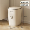 Trash can for homecute high-looking bucket bedroom cream style creative sanitary bucket living room pressure ring with lid push-type