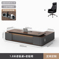 1.8m double cabinet boss table + boss chair [painted desktop model]