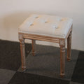American shoe changing stool solid wood retro dressing stool door shoe stool fitting room makeup stool bed end stool manicure stool
