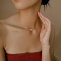 foreign trade jewelry single-layer double-layer golden cross chain zircon crystal glass pendant women's necklace wholesale