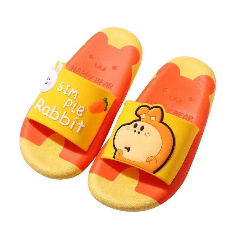 New children's slippers - summer anti-slip cartoon soft sole, perfect for indoor use and bath time. wholesale options available for boys, girls, and toddlers