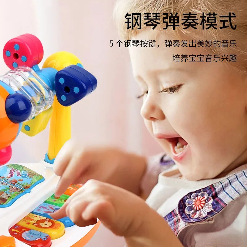 children's early education learning piano enlightenment lighting music piano pat piano drum baby toys wholesale