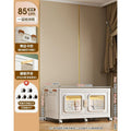 Foldable storage cabinet - no assembly required, extra thick, large capacity wardrobe, perfect for rentals, open-door design, ideal for baby snacks and miscellaneous items