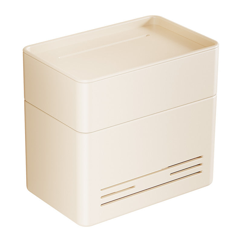 Cream Wind Toilet Tissue Box No Punching Toilet Toilet Carton Paper Drawing High Value Wall Hanging Toilet Paper Shelf