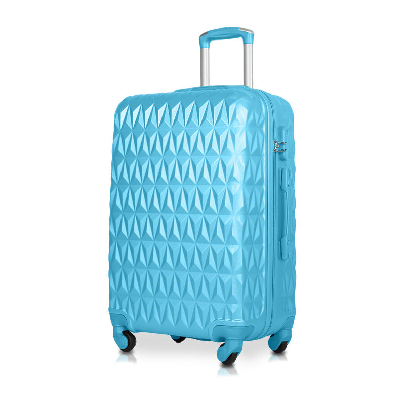 Processing custom ABS trolley case trendy diamond pattern casual travel case thickened large capacity universal wheel boarding case