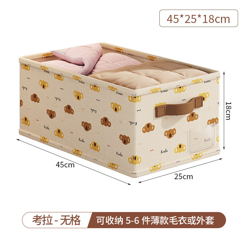 New little red flower divided storage box, underwear organizer, pp board clothes and pants storage solution, clothing storage box