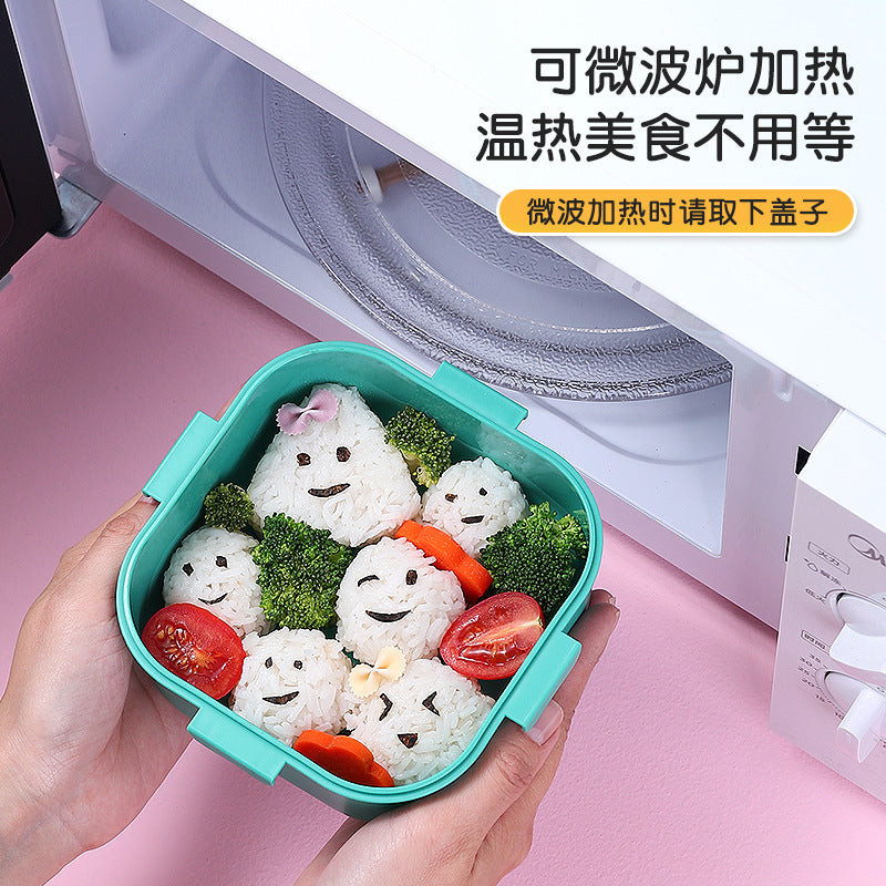 Japanese-style fruit box portable food-grade lunch box for elementary school students, office workers, and kids - takeout bento box with compartments