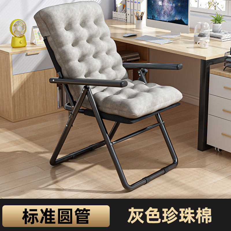 Casualplaid recliner, foldable, can sit or lie down, office lunch break nap chair, for home backrest sofa, lazy chair