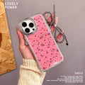 Bowknot iphone 17 air glitter diamond star phone case apple 16 pro rhinestone bracelet protective cover 15
