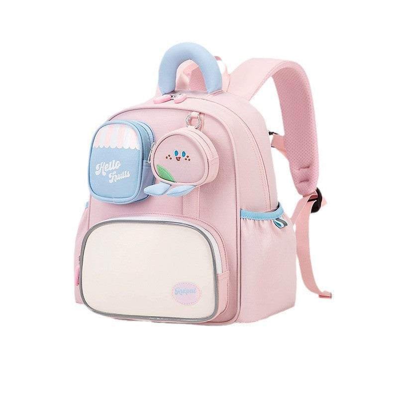 Rui brand children's kindergarten schoolbag 2025 new double shoulder outdoor travel 3-4 year old baby going out small backpack