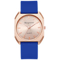 Stylish square minimalist quartz silicone strap watch - a high-value gift for students and women