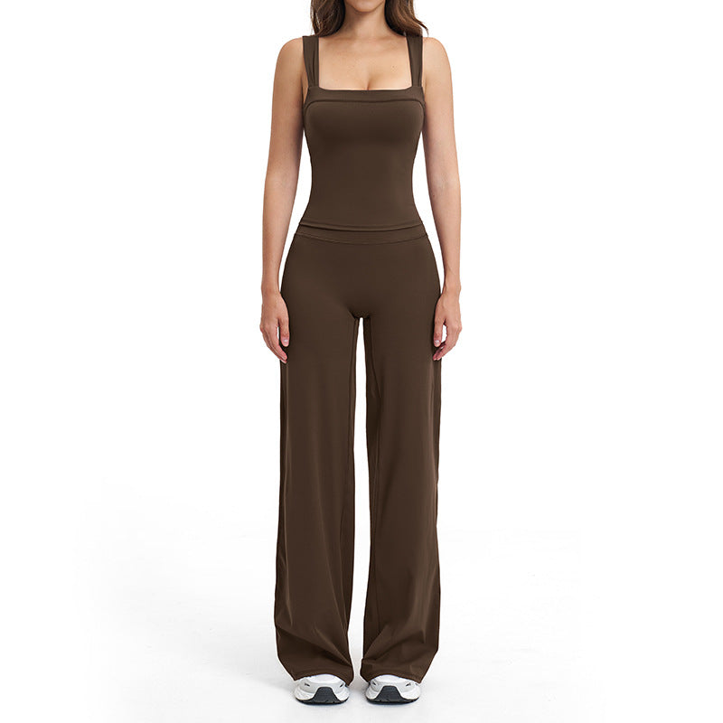 brushed new arrival yoga suit silmslimming look quick-drying fitness clothes outdoor running sports suit for women 4520