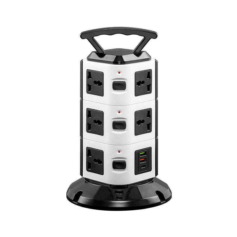 Vertical socket british standard hong kong multi-function usb universal power strip european standard household power supply american standard american