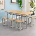 1 table 6 stools-style 7