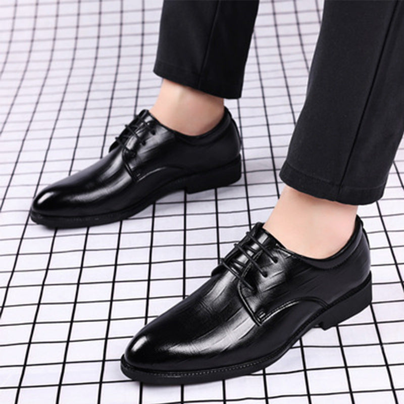 Multiple styles of leather shoes for men: casual, plus size, business formal, pointed toe lace-up wedding shoes - dropshipping available