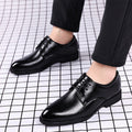 Multiple styles of leather shoes for men: casual, plus size, business formal, pointed toe lace-up wedding shoes - dropshipping available