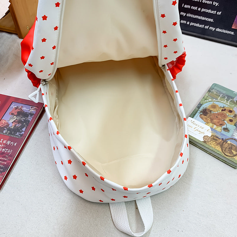 New student backpack Korean version small fresh cartoon cute women's schoolbag simple fashion travel large capacity backpack