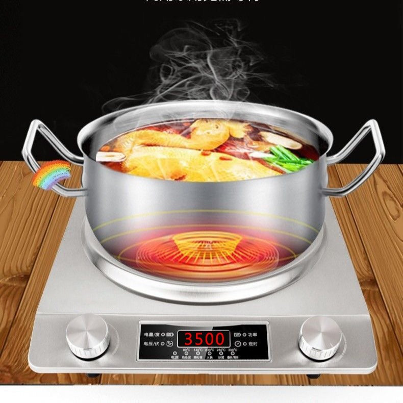 Complete induction cooker set with pot, household high-power induction cooker, cooking electric ceramic stove, concave concave stove, cross-border american standard