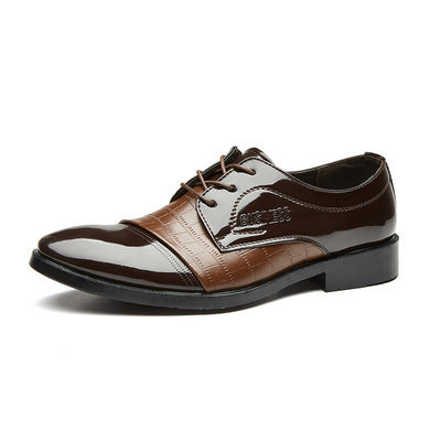Multiple styles of leather shoes for men: casual, plus size, business formal, pointed toe lace-up wedding shoes - dropshipping available
