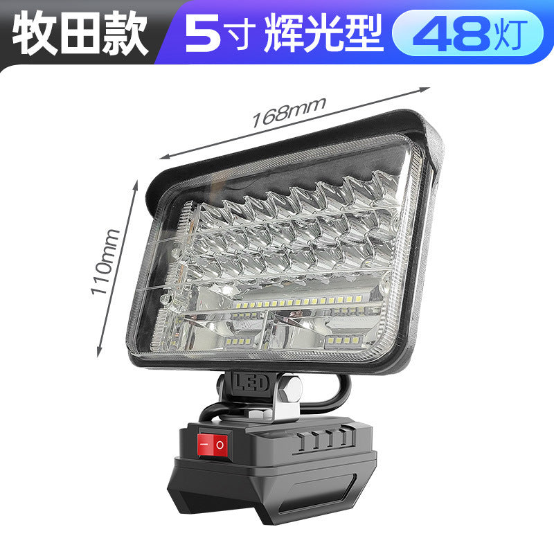 Cross-border rechargeable lighting universal lithium battery work light outdoor LED auto repair fishing emergency lighting