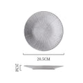 Striped silver - 8inch