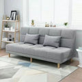 Small apartment folding sofa, bedroom stylish minimalist modern light luxury tech classic style sofa, rental apartment sofa