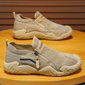 Canvas men's shoes spring breathable old beijing cloth shoes slip-on driving men sports casual trendy shoes student shoes