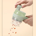 New arrival gatling vegetable cutter multi-functional for home slicing handy gadget garlic pounding grinding storm electric handheld food processor