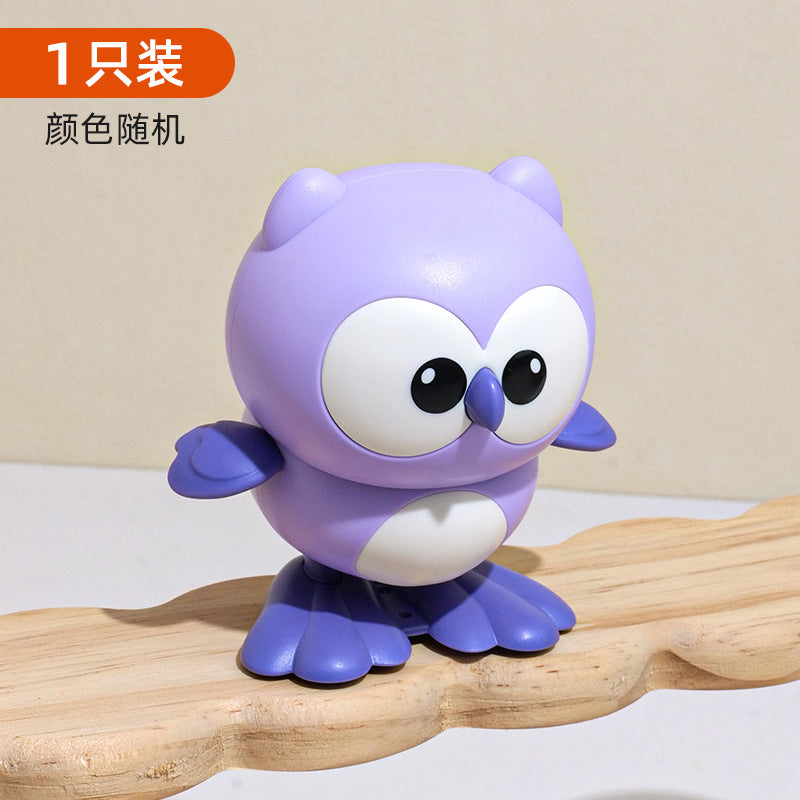 Wind-up toy baby owl - wind it up and watch it hop and run! perfect for toddlers and kids aged 1-2, boys and girls