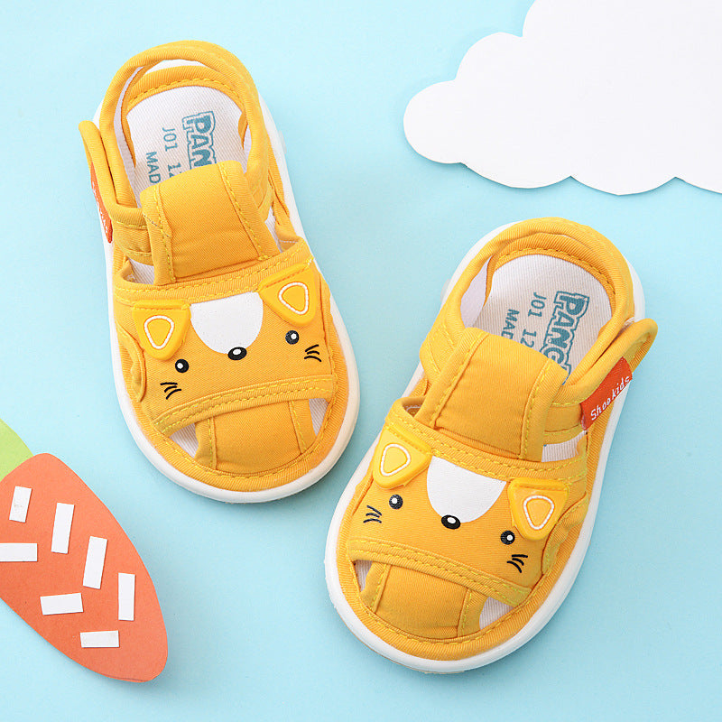 Baby cloth sandals, toddler shoes, summer 0-1-2-3 years old baby soft bottom shoes, baby boy shoes