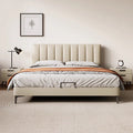 Nandi italian normcore leather bed double bed 1.8m modern casual first-layer cowhide master bedroom small apartment wedding bed