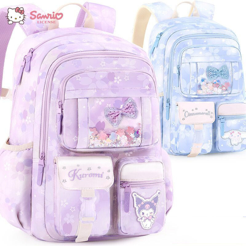 Kulomie 24 new primary school Korean version of the school bag for girls ultra-light load reduction ridge backpack 1-3-6 grade