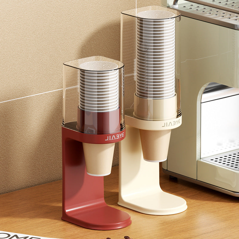 Disposable cup dispenser wall-mounted storage rack bar water dispenser water cup storage box paper cup holder cup holder