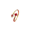 Middle eastern women's sparkling clear elegant round zircon bangle couple engagement wedding jewelry fashion accessories